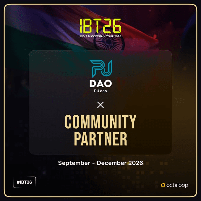 India Blockchain Tour 2026 — official Community Partner banner
